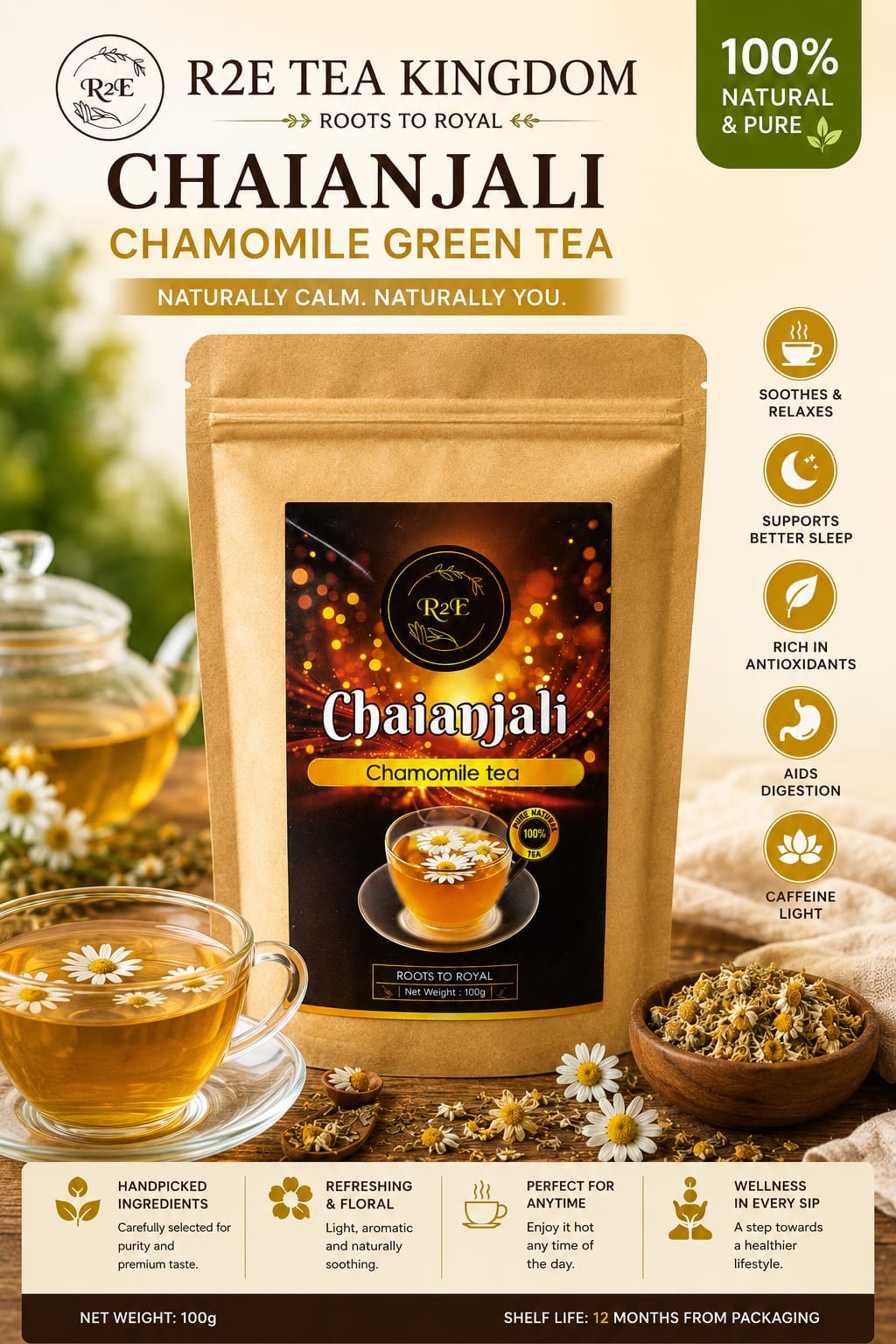 R2E Chaianjali Chamomile Serenity Tea